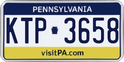 PA license plate KTP3658