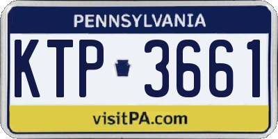 PA license plate KTP3661