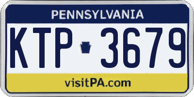 PA license plate KTP3679