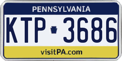 PA license plate KTP3686