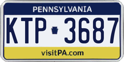 PA license plate KTP3687
