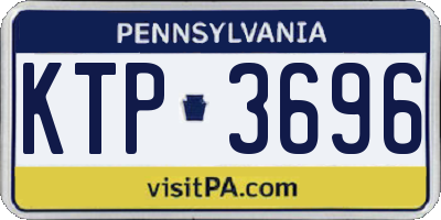 PA license plate KTP3696