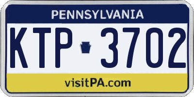 PA license plate KTP3702