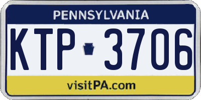PA license plate KTP3706