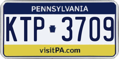 PA license plate KTP3709