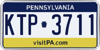 PA license plate KTP3711