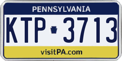 PA license plate KTP3713