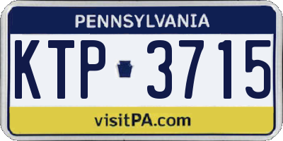PA license plate KTP3715