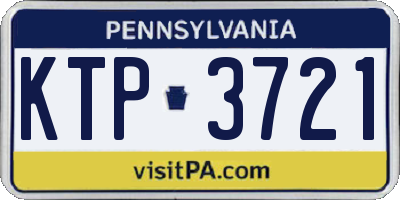 PA license plate KTP3721