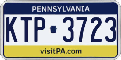 PA license plate KTP3723