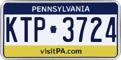 PA license plate KTP3724