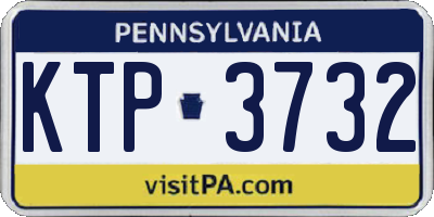 PA license plate KTP3732