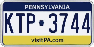 PA license plate KTP3744
