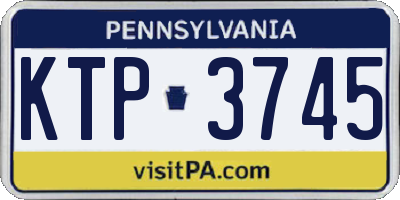 PA license plate KTP3745