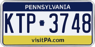 PA license plate KTP3748