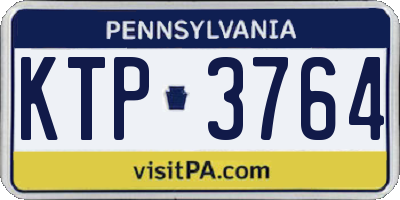 PA license plate KTP3764
