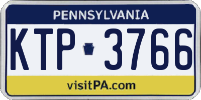 PA license plate KTP3766