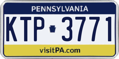 PA license plate KTP3771