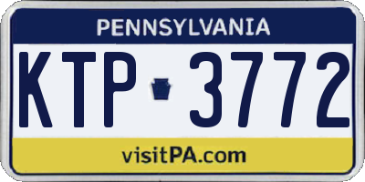 PA license plate KTP3772