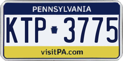 PA license plate KTP3775
