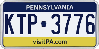 PA license plate KTP3776