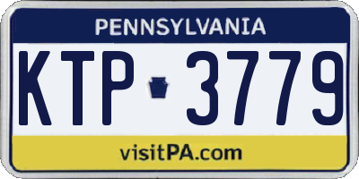 PA license plate KTP3779