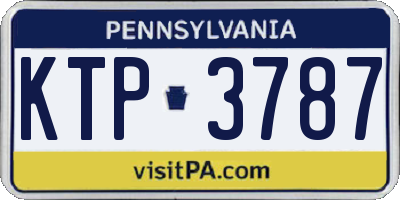 PA license plate KTP3787
