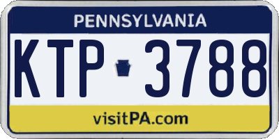 PA license plate KTP3788