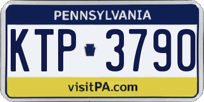 PA license plate KTP3790