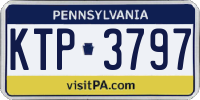 PA license plate KTP3797