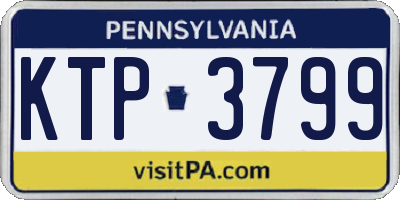PA license plate KTP3799