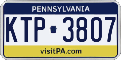 PA license plate KTP3807