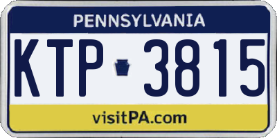 PA license plate KTP3815