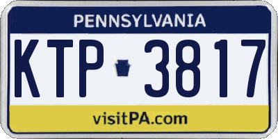 PA license plate KTP3817