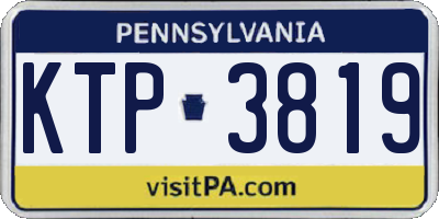 PA license plate KTP3819