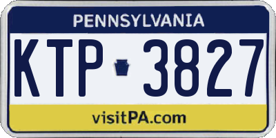 PA license plate KTP3827
