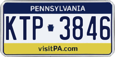 PA license plate KTP3846