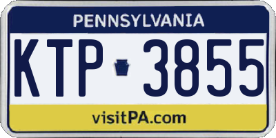PA license plate KTP3855