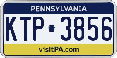 PA license plate KTP3856