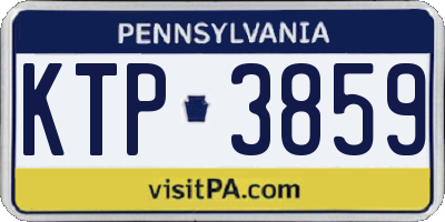 PA license plate KTP3859