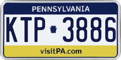 PA license plate KTP3886