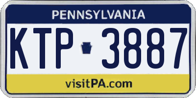 PA license plate KTP3887