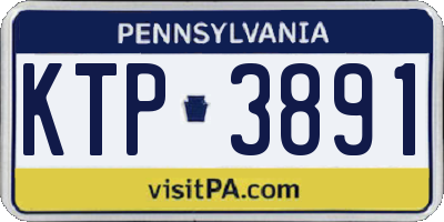 PA license plate KTP3891