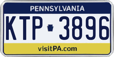 PA license plate KTP3896