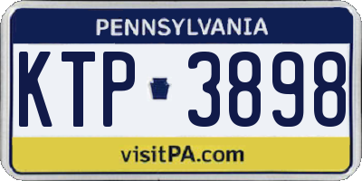 PA license plate KTP3898