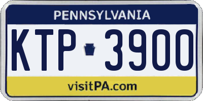PA license plate KTP3900