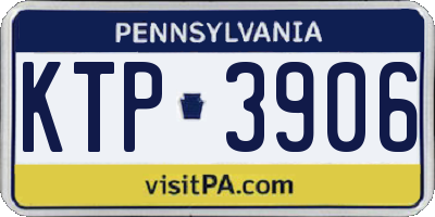 PA license plate KTP3906