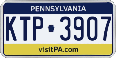 PA license plate KTP3907