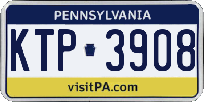 PA license plate KTP3908