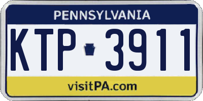 PA license plate KTP3911